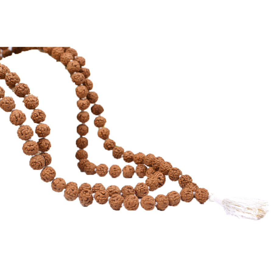 Buy Rudraksha Mala 9mm - Semi Chikna Beads online Rudraksha-Gemstones